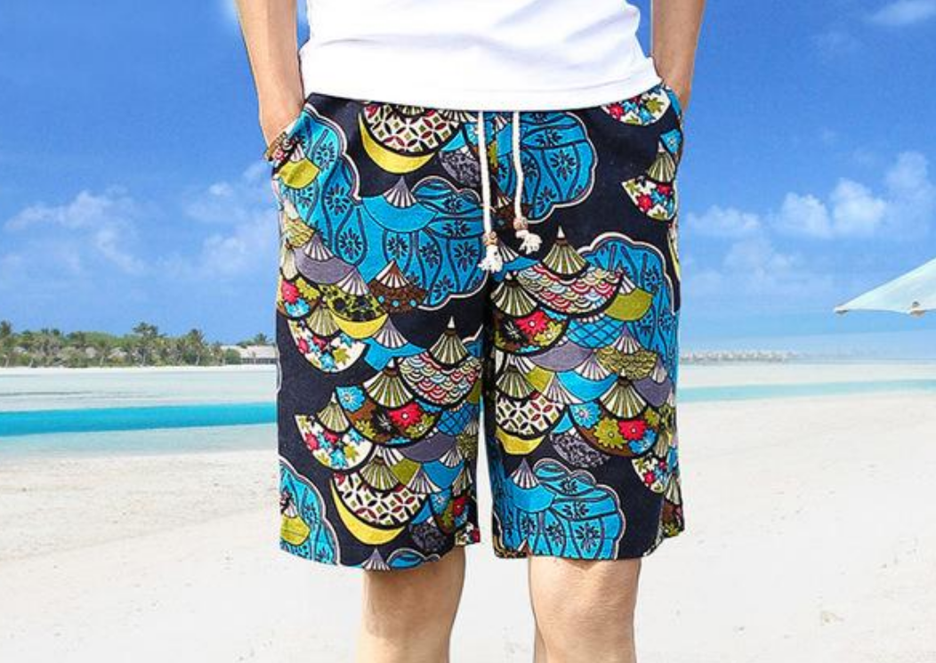 夏季旅游必备服 男生沙滩短裤搭配 1